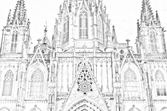 Barchelona-Cathedral-Sketch