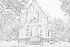 Saint-Lukes-Church-Cahaba-Pencil-Sketch