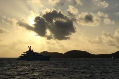 Mega Yacht Sunset BVI